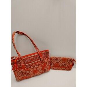 Persimmon Colored Vera Bradley purse and wallet